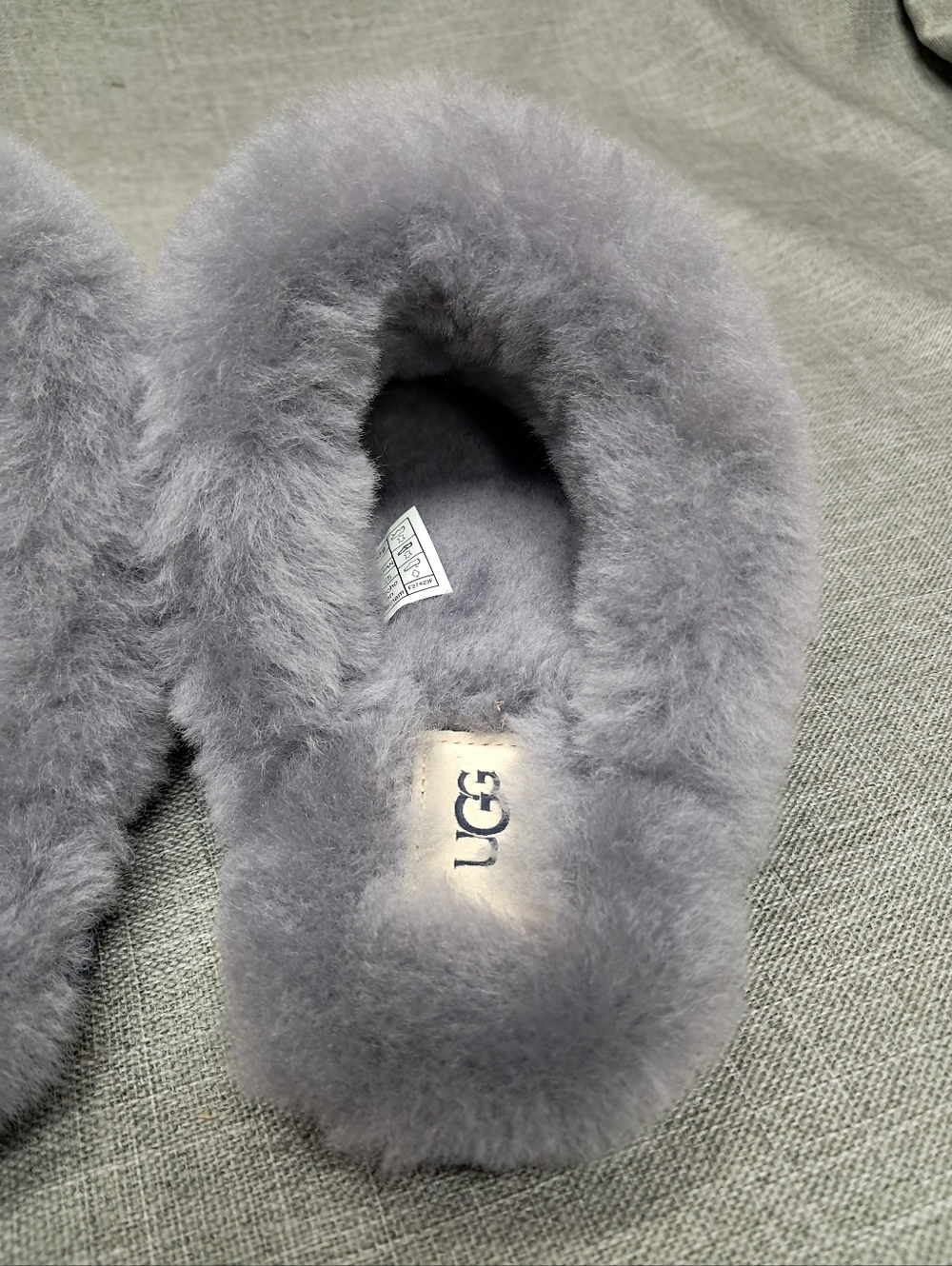 UGG Scuffette ii Navy/Grey Suede Slip On Slippers Womens Size 8 - Picture 12 of 14